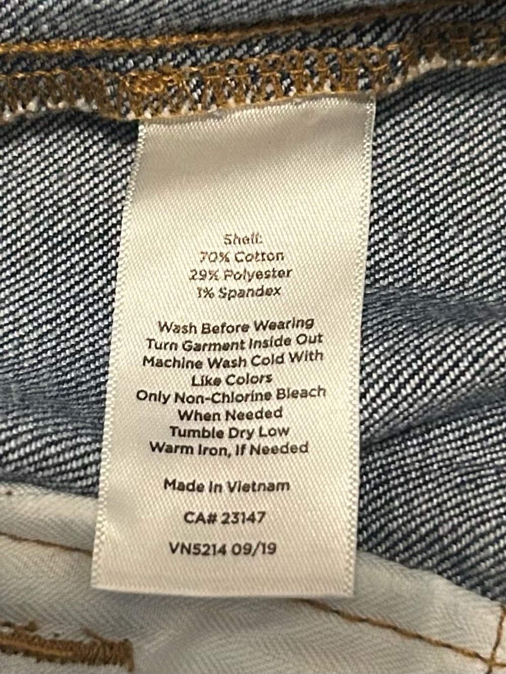 Talbots Dark Blue Cropped Wide-Leg Jeans front patch pockets - Picture 5 of 8
